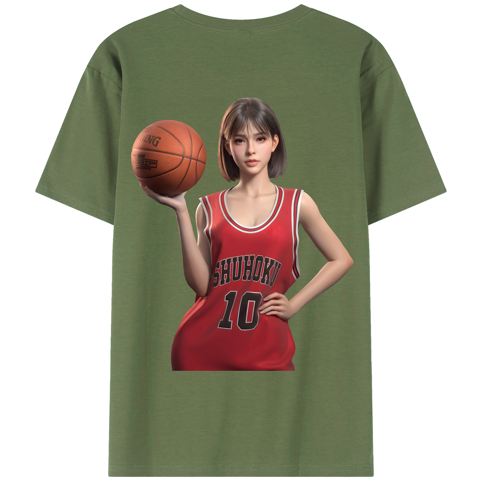 （画像用） SLAM DUNK／スラムダンク 綿100％ メンズ半袖Tシャツ（バックプリント） 通気性